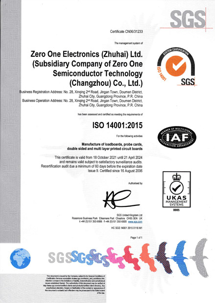 ISO 14001:2015 Certified